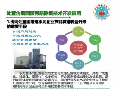 水泥窑旁路除氯技术开发及其在干法协同处置飞灰等废弃物上的应用与节能技术发展
